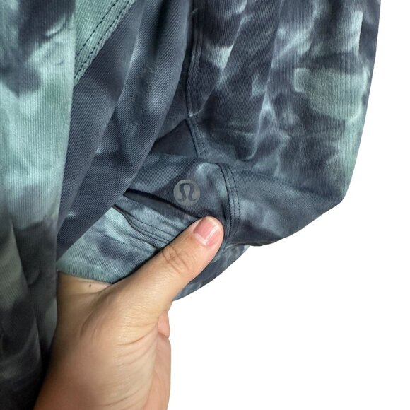 Lululemon 8 Ready to Rulu Diamond Dye Silver Blue Tidewater Half-Zip Pullover - Picture 7 of 10